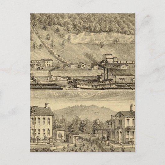 Kohlewerke von O'Neil und Unternehmen Postkarte (Vorderseite)