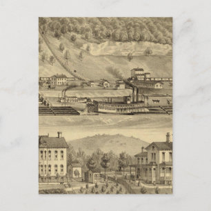 Kohlewerke von O'Neil und Unternehmen Postkarte