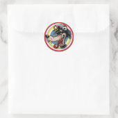 KOHLEWOLF RUNDER AUFKLEBER (Tasche)