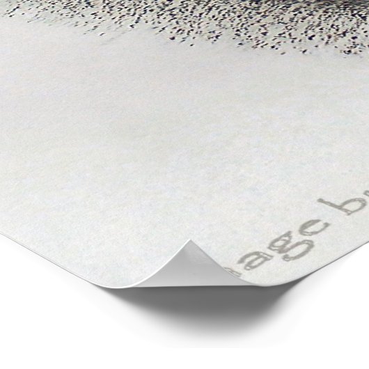 Kohlezug im Winter Poster (Ecke)