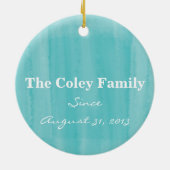 Kohlfisch-Familien-Verzierung Keramikornament (Hinten)