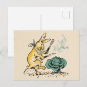 "Kohlkaninchen" Postkarte (Vorne/Hinten)