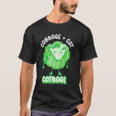 Kohlkatze Gemüse Kohl T-Shirt (Vorderseite)