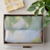 Kohlmeise auf Apfelbaum - Frühlingsdecoupage Seidenpapier (Geschenk)