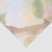 Kohlmeise auf Apfelbaum - Frühlingsdecoupage Seidenpapier (Detail)