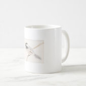 Kohlmeise Wasserfarbe gemalter Vogel Kaffeetasse (VorderseiteRechts)