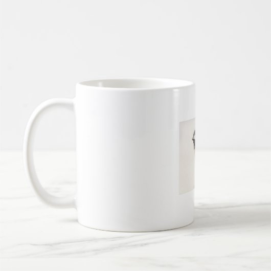 Kohlmeise Wasserfarbe gemalter Vogel Kaffeetasse (Links)