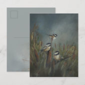 Kohlmeisen Teich Postkarte (Vorne/Hinten)