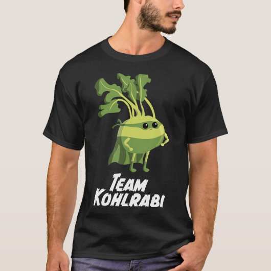 Kohlrabi Gemüsesuperfood für Veganer und Gemüse T-Shirt (Vorderseite)