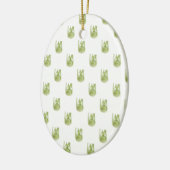 Kohlrabi-Tapete Keramikornament (Links)