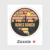 Kohls Ranch, Arizona Aufkleber (Blatt)