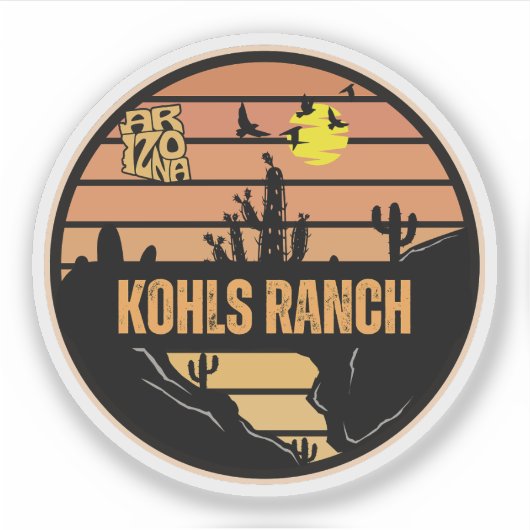 Kohls Ranch, Arizona Aufkleber (Vorderseite)