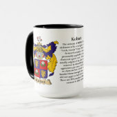 Kohut Familien-Wappen (England) Tasse (Vorderseite Links)