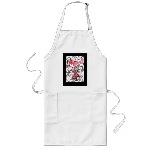 koi02apron lange schürze (Vorne)