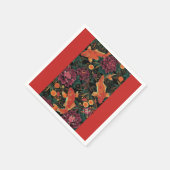 Koi and Peonies Paper Napkin Serviette (Ecke)