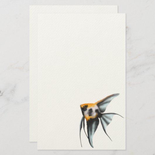 Koi Angelfish-Briefpapier Briefpapier (Vorne/Hinten)