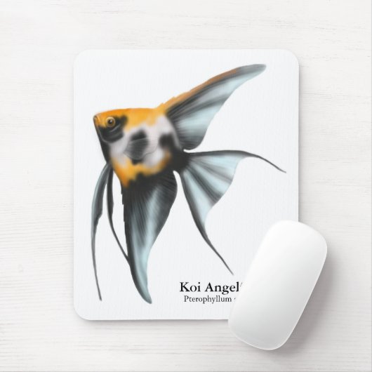 Koi Angelfish Mousepad (Mit Mouse)