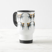 Koi Angelfish-Reise-Tasse Reisebecher (Vorderseite Links)