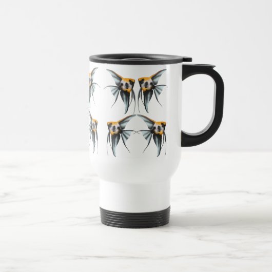 Koi Angelfish-Reise-Tasse Reisebecher (Rechts)