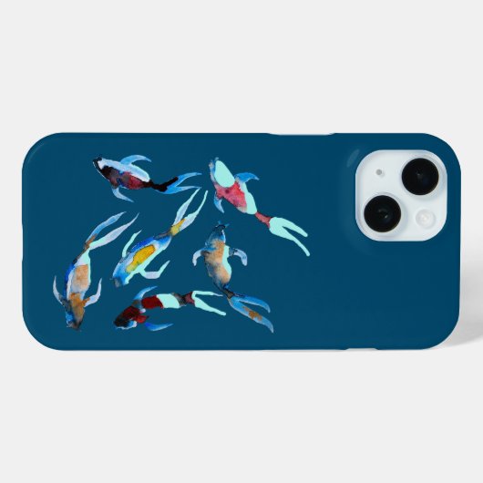 Koi Aquarell Case-Mate iPhone Hülle (Rückseite (Horizontal))