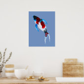 Koi Aquarell Kunst Poster (Küche)