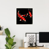 Koi - Archiv-Kunstdruck Poster (Heimbüro)
