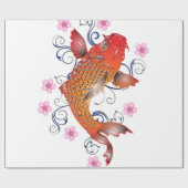 Koi Art Geschenkpapier (Flach)
