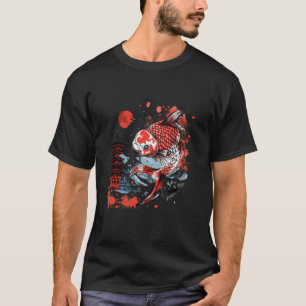 Koi Asiatischer Karpfen Koi Fisch Japanischer Teic T-Shirt