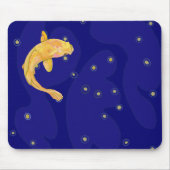Koi auf Dunkelblau Mousepad (Vorne)