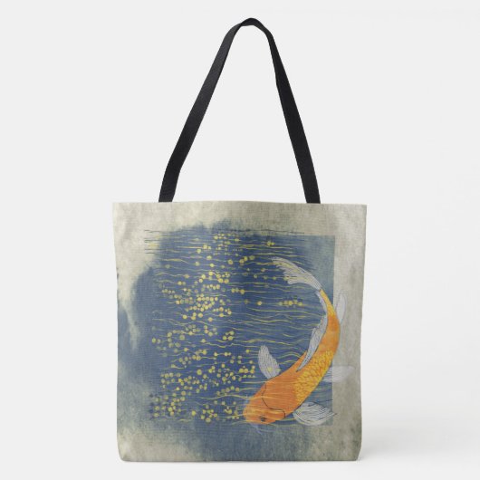 Koi auf Sunlit Wasser-Taschen-Tasche Tasche (Vorderseite)