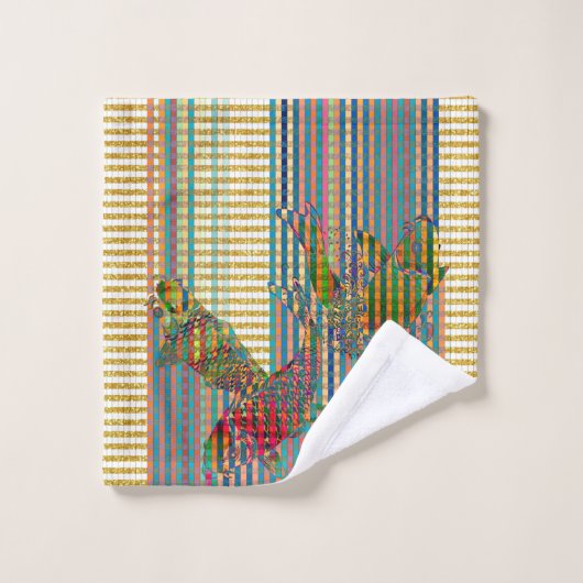 Koi Badezimmer-Tuch-Set Badhandtuch Set (Waschlappen)