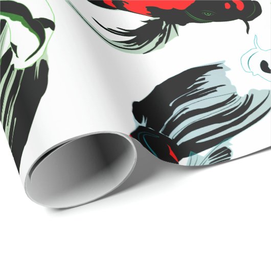 Koi Balance Wrapping Paper Geschenkpapier (Rolleneckpunkt)