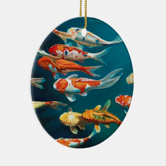 Koi Ballet - Keramik Ornament (Rechts)