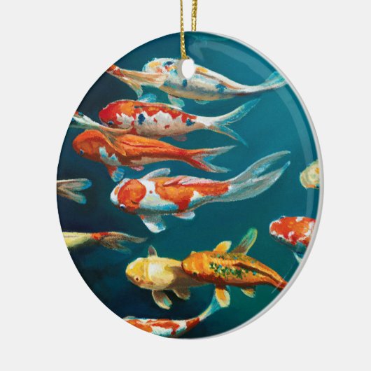 Koi Ballet - Keramik Ornament (Links)