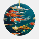 Koi Ballet - Keramik Ornament (Hinten)