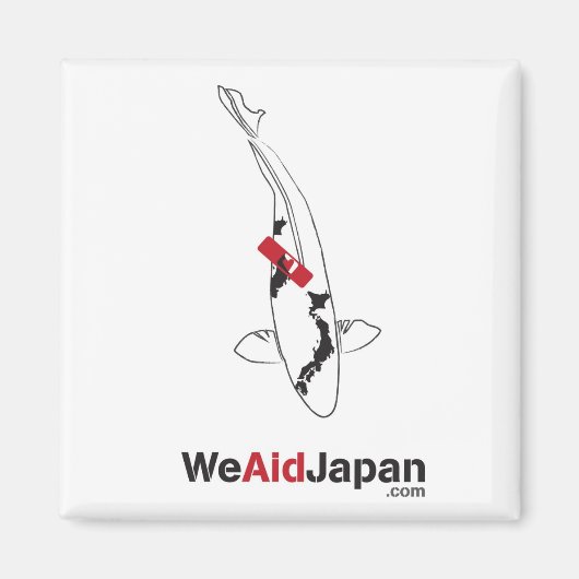 Koi Bandaid 鯉 ド エ die ネドグ Magnet (Vorne)