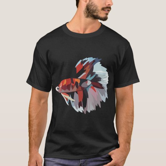 Koi Betta Fisch - Digitale Illustration T-Shirt (Vorderseite)
