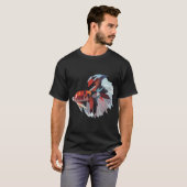 Koi Betta Fisch - Digitale Illustration T-Shirt (Vorne ganz)