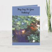 Koi Birthday Card Karte (Vorderseite)