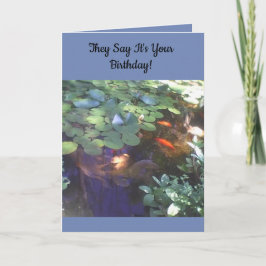 Koi Birthday Card Karte