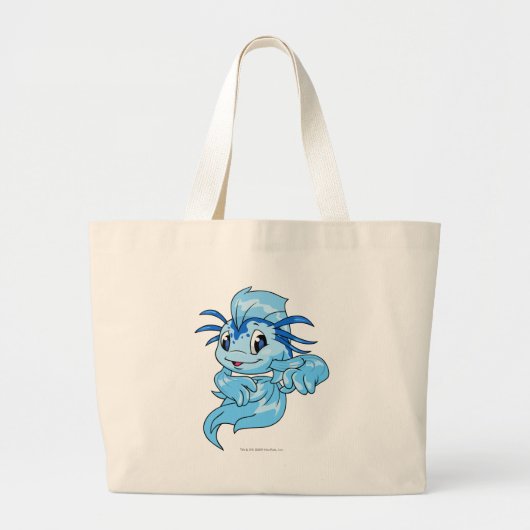 Koi Blau Jumbo Stoffbeutel (Vorne)