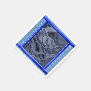Koi (blau) serviette