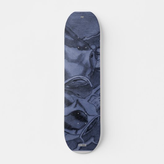 Koi (blau) skateboard (Vorne)