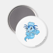 Koi Blue Magnet (Vorderseite/Rückseite)