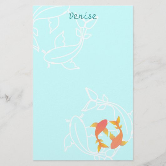 Koi Briefpapier (Vorderseite)