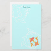 Koi Briefpapier (Vorne/Hinten)