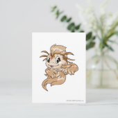 Koi Brown Postkarte (Stehend Vorderseite)