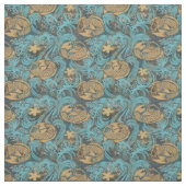 Koi Carp Aquamarin Stoff (Muster)