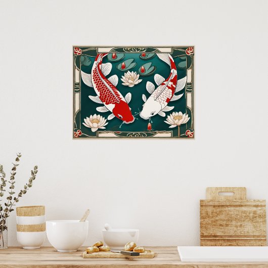 Koi Carp Archival Print Poster (Küche)