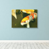 Koi Carp Canvas Print Leinwanddruck (Insitu (Holzboden))